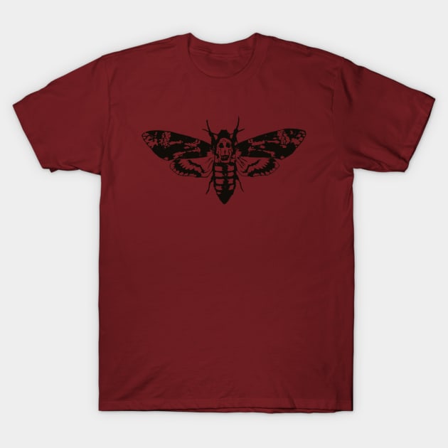 death's-head hawkmoth (Negative space) T-Shirt by BludBros